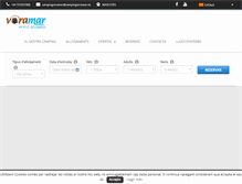 Tablet Screenshot of campingvoramar.es